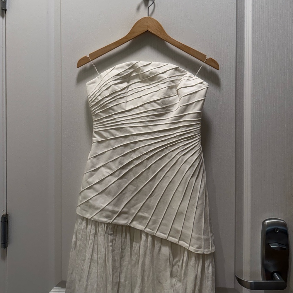 SIGNIFICANT OTHER BLYTH Strapless MAXI DRESS - IVORY Size 4 NWOT - Picture 7 of 9